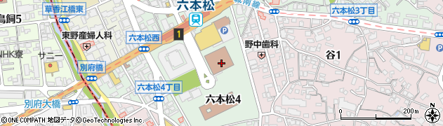 福岡地方検察庁　総合案内周辺の地図