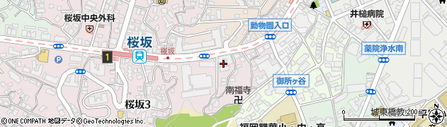 ハイムニュー桜坂管理人室周辺の地図