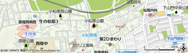 小松原公園周辺の地図