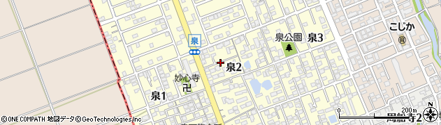 福岡県福岡市西区泉2丁目周辺の地図