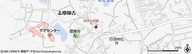 師吉公民館周辺の地図