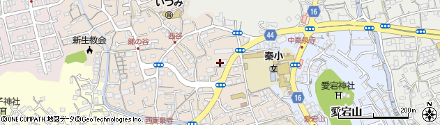 高知県高知市西秦泉寺384周辺の地図