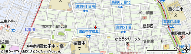 福岡県福岡市城南区鳥飼周辺の地図