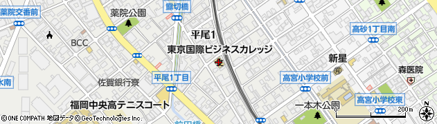 クラーク記念国際高等学校福岡中央キャンパス周辺の地図