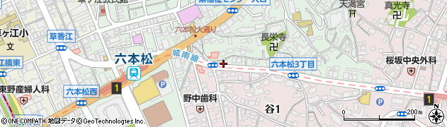 九州言語教育学院周辺の地図