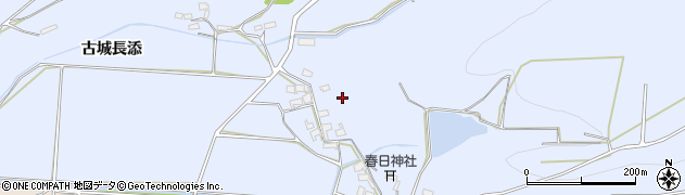 大分県豊後高田市古城長添周辺の地図