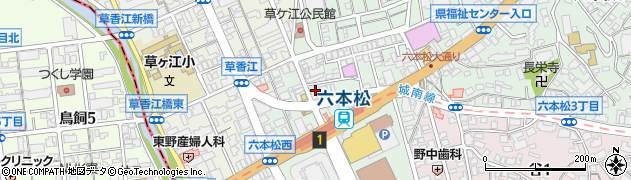 株式会社プラザ六本松周辺の地図