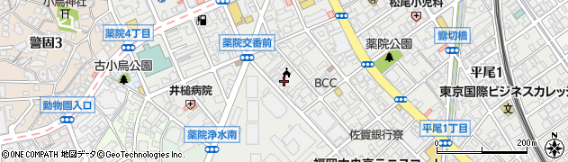 福岡県福岡市中央区薬院4丁目10周辺の地図