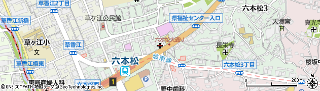 株式会社エイブル　六本松店周辺の地図
