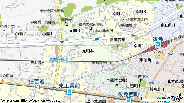 〒783-0014 高知県南国市元町の地図