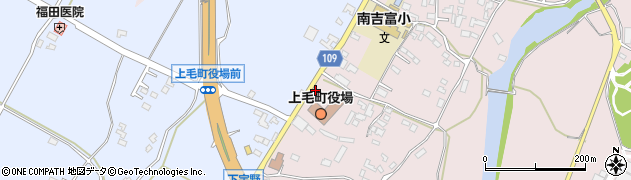 上毛町役場前周辺の地図