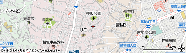 桜坂1号公園周辺の地図