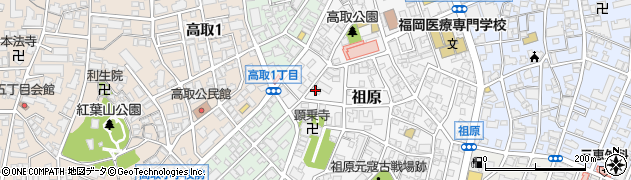 祖原20-18☆akippa駐車場周辺の地図