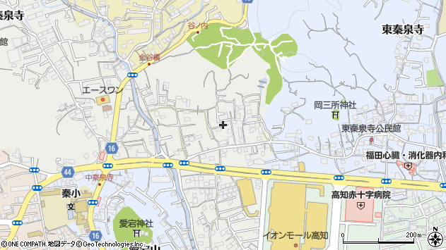 〒780-0024 高知県高知市前里の地図