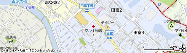 セリア志免田富店周辺の地図