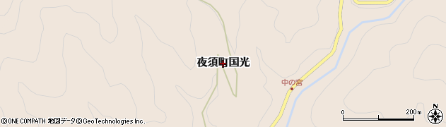 高知県香南市夜須町国光周辺の地図