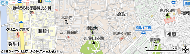 福岡県福岡市早良区高取周辺の地図