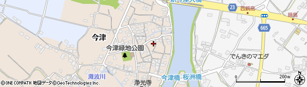 大分県中津市今津177周辺の地図