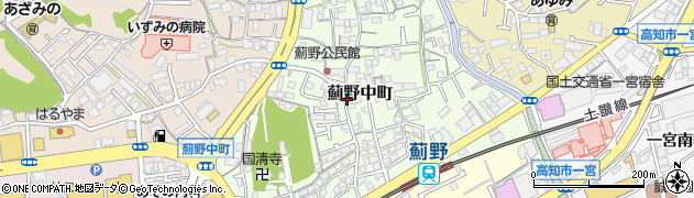 高知県高知市薊野中町周辺の地図