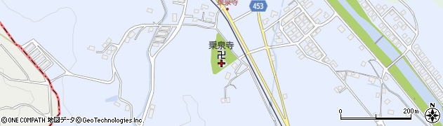 乗泉寺周辺の地図