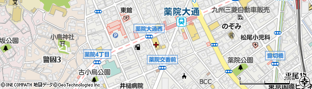 ＨｏｎｄａＣａｒｓ福岡薬院店周辺の地図
