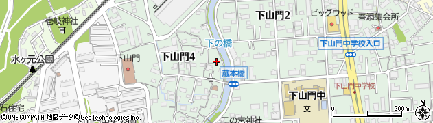 十郎川周辺の地図