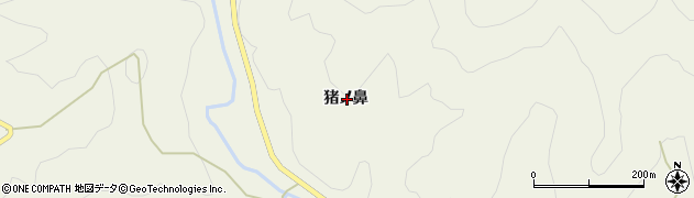 徳島県海部郡海陽町小谷猪ノ鼻周辺の地図
