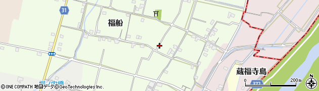 高知県南国市福船周辺の地図