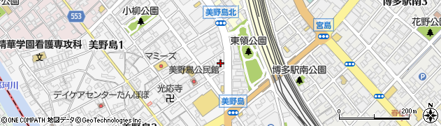 ほっともっと美野島店周辺の地図
