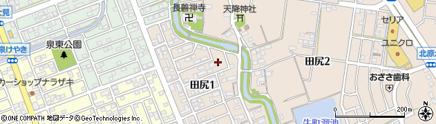 田尻南公園周辺の地図