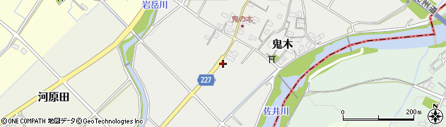 福岡県豊前市鬼木137周辺の地図