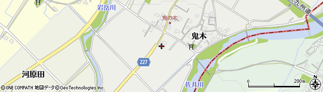 福岡県豊前市鬼木136周辺の地図