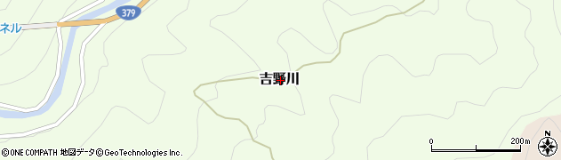 愛媛県喜多郡内子町吉野川周辺の地図