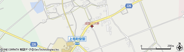 成恒バス停周辺の地図