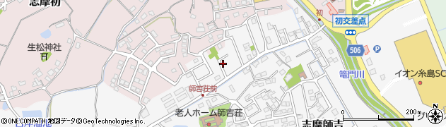 福岡県糸島市志摩師吉805周辺の地図