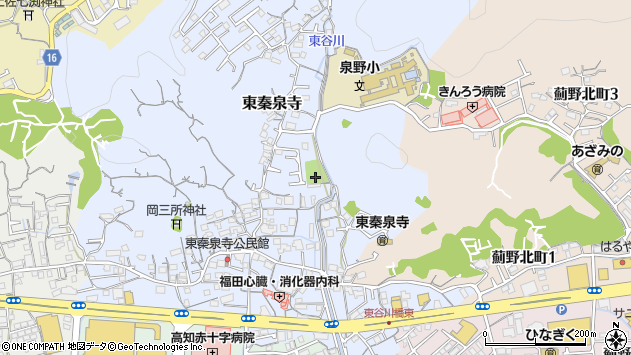 〒780-0023 高知県高知市東秦泉寺の地図