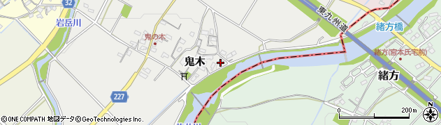 福岡県豊前市鬼木550周辺の地図