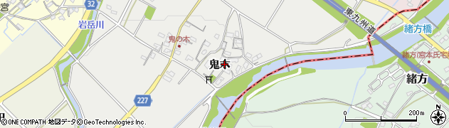 福岡県豊前市鬼木397周辺の地図
