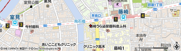 福岡銀行藤崎支店周辺の地図