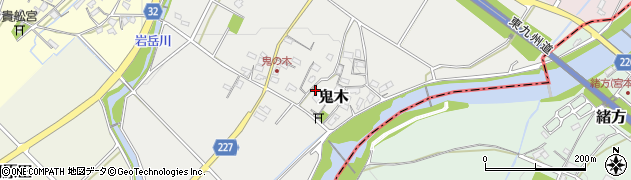 福岡県豊前市鬼木394周辺の地図