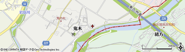 福岡県豊前市鬼木556周辺の地図