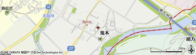 福岡県豊前市鬼木384周辺の地図