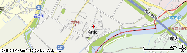 福岡県豊前市鬼木422周辺の地図