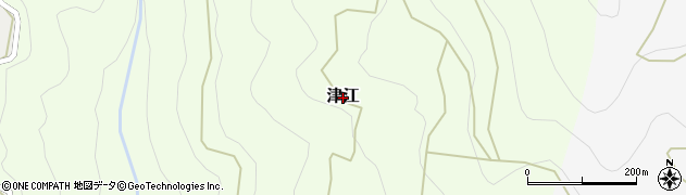 高知県仁淀川町（吾川郡）津江周辺の地図