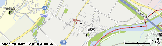 福岡県豊前市鬼木381周辺の地図