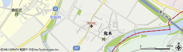 福岡県豊前市鬼木375周辺の地図