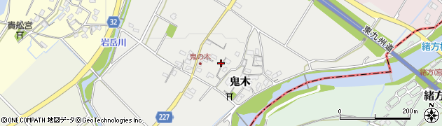 福岡県豊前市鬼木382周辺の地図