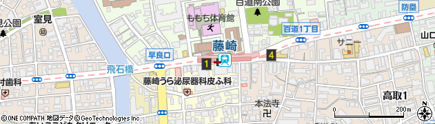 藤崎駅周辺の地図