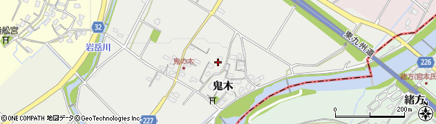福岡県豊前市鬼木429周辺の地図