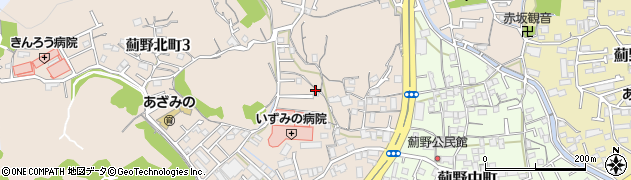 高知県高知市薊野北町2丁目周辺の地図